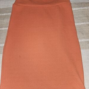 LuLaRoe Vibrant Orange Pencil Skirt